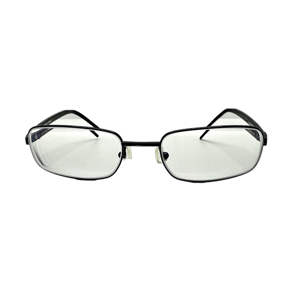 Burberry Eyeglasses Frame Blue Black Polished Metal Full Rim Italy 51[]20 135